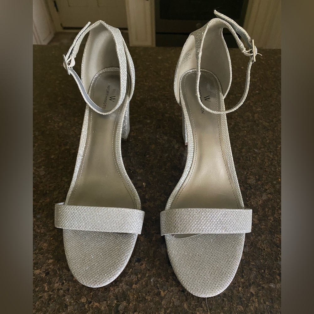 Silver Sparkly Heels